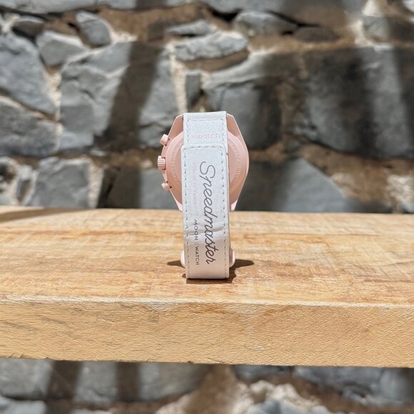 Swatch X Omega "Mission To Venus" White Moonswatch Watch - Picture 2 of 10